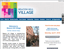 Tablet Screenshot of beaconhillvillage.org